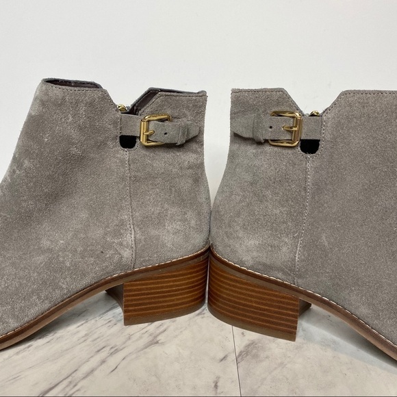 New! Cole Haan Haidyn Suede Buckle Gray Boot 8 1/2 - Picture 8 of 13